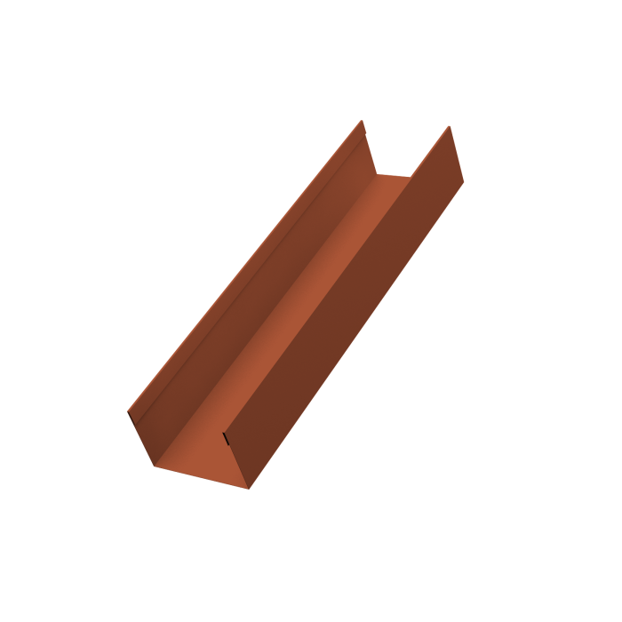 Стойка жалюзи Milan,Tokyo 0,5 Velur X RAL 8004 терракота (2м)