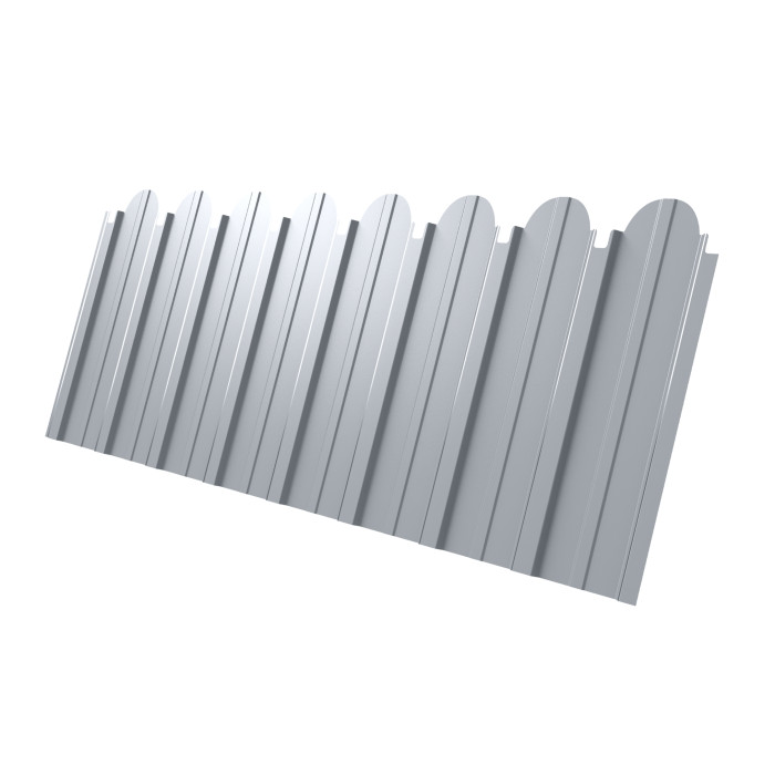 Профнастил C10A фигурный 0,4 PE RAL 9003 сигнальный белый