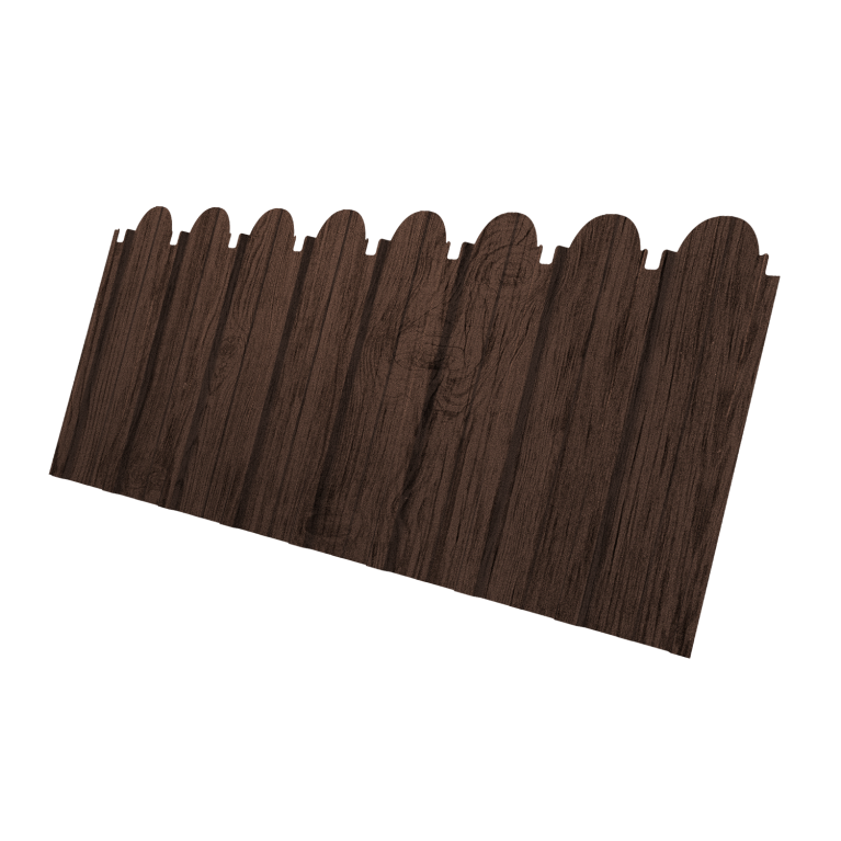 Профнастил C10A фигурный 0,4 Print Premium Antique Wood TwinColor