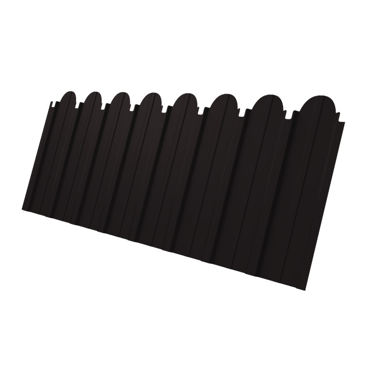 Профнастил C10A фигурный 0,45 Drap TR RAL 9005 черный