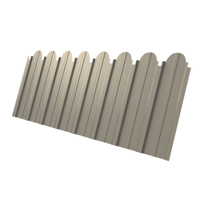 Профнастил C10A фигурный 0,45 Drap TX RAL 1015 светлая слоновая кость