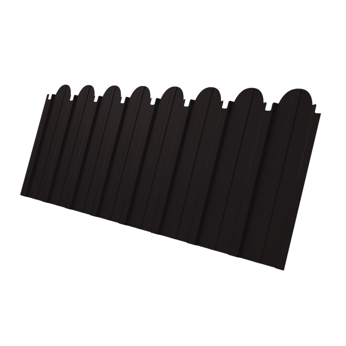 Профнастил C10A фигурный 0,45 Drap TX RAL 9005 черный