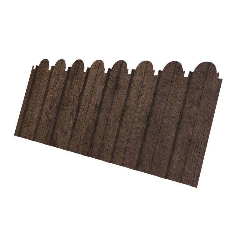 Профнастил C10A фигурный 0,45 Print-Double Elite Antique Wood