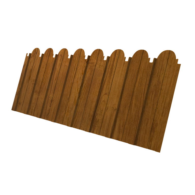 Профнастил C10A фигурный 0,45 Print-Double Elite Golden Wood