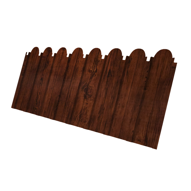 Профнастил C10A фигурный 0,45 Print Elite Cherry Wood TwinColor