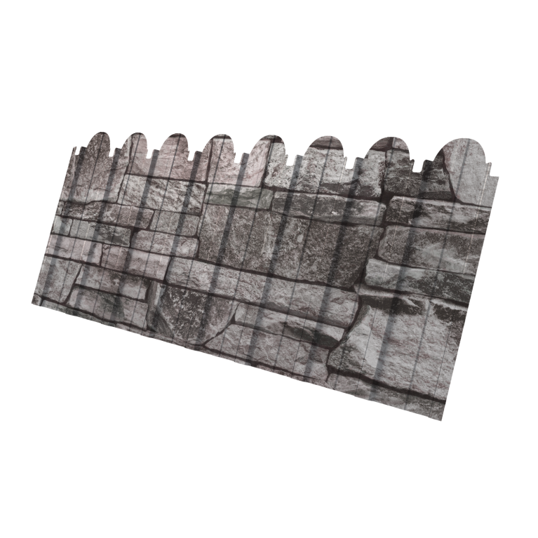 Профнастил C10A фигурный 0,45 Print Elite Fine Stone TwinColor