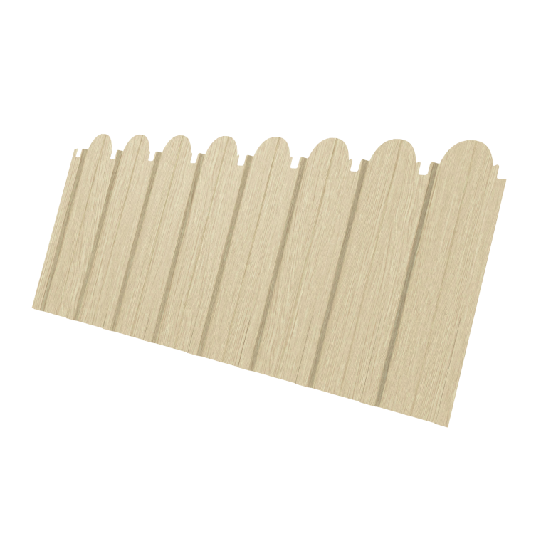 Профнастил C10A фигурный 0,45 Print Elite Milky Wood TwinColor