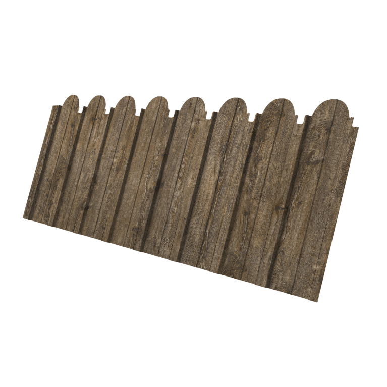 Профнастил C10A фигурный 0,45 Print Elite Nordic Wood TwinColor