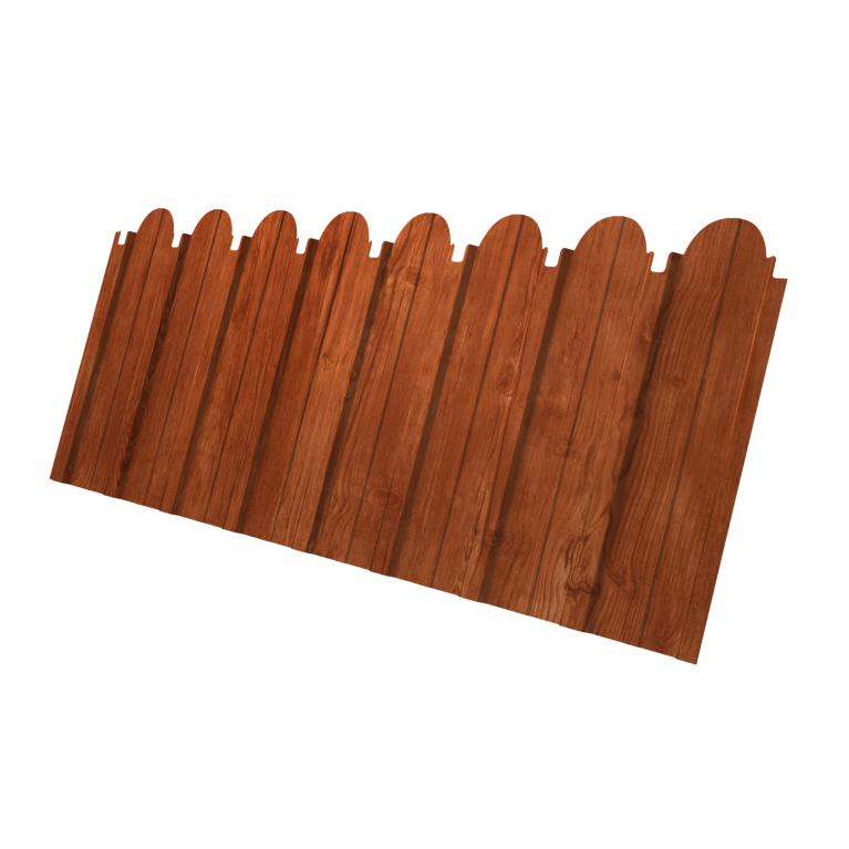 Профнастил C10A фигурный 0,45 Print Elite Rowan TwinColor