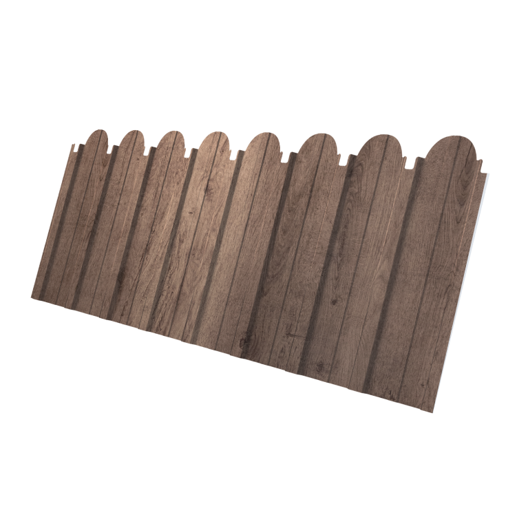 Профнастил C10A фигурный 0,45 Print Premium Almond Wood Fresh