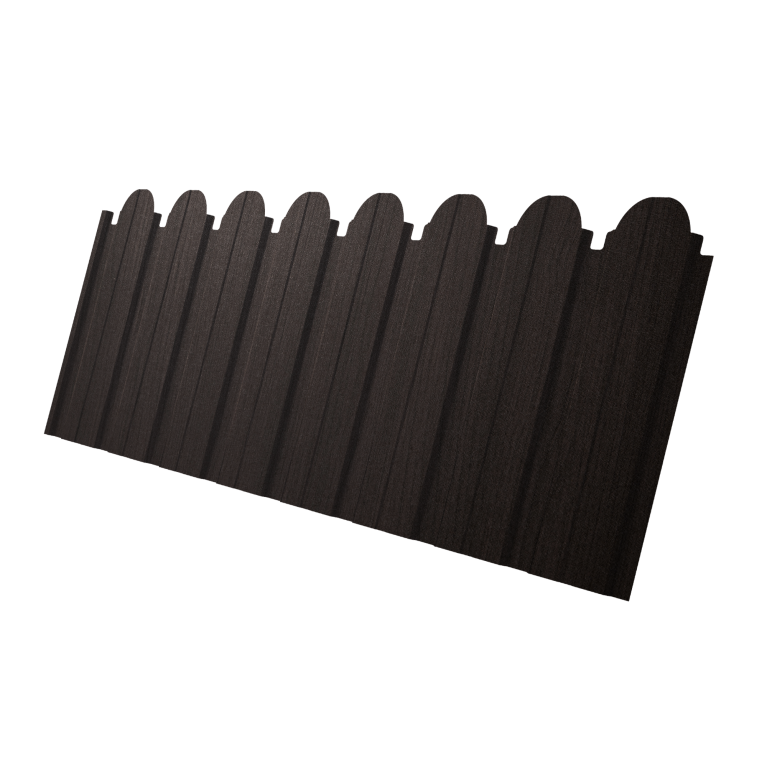 Профнастил C10B фигурный 0,45 Print Elite Coffee Wood TwinColor