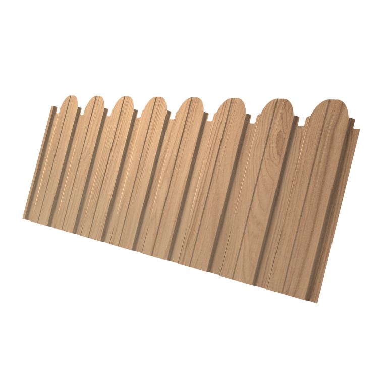 Профнастил C10B фигурный 0,45 Print Elite Honey Wood TwinColor