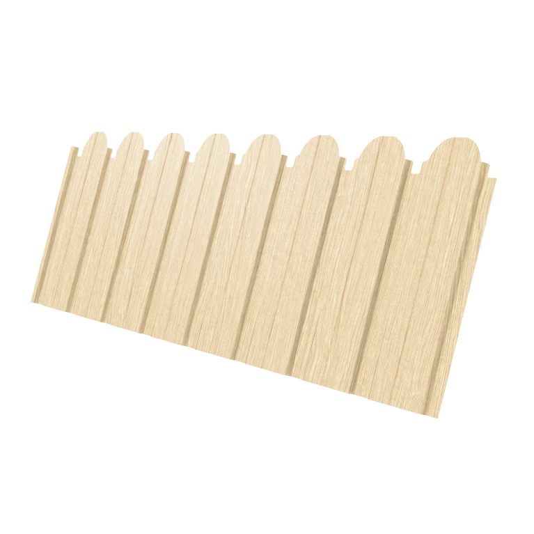 Профнастил C10B фигурный 0,45 Print Elite Milky Wood TwinColor