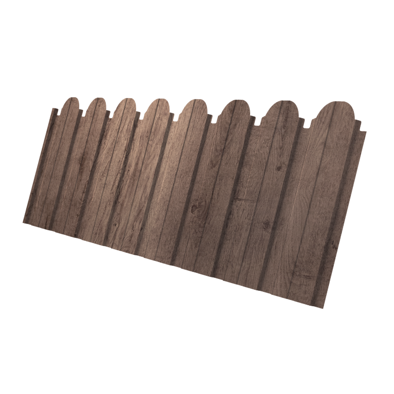 Профнастил C10B фигурный 0,45 Print Premium Almond Wood Fresh