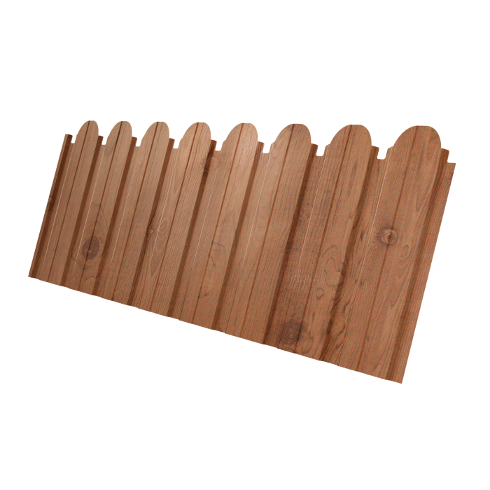 Профнастил C10B фигурный 0,45 Print Premium Pine Wood Fresh