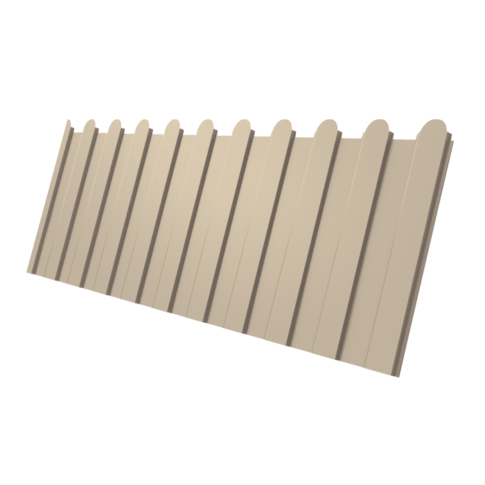 Профнастил С8A v01 фигурный 0,45 Drap TX RAL 1015 светлая слоновая кость