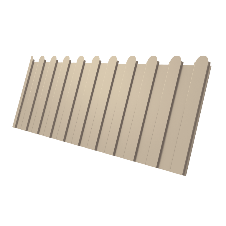 Профнастил С8A v01 фигурный 0,45 Drap TX RAL 1015 светлая слоновая кость