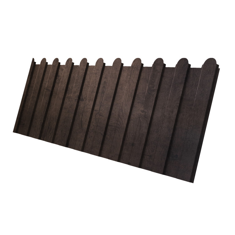 Профнастил С8A v01 фигурный 0,45 Print-Double Elite с пленкой Antique Wood