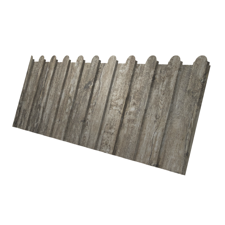 Профнастил С8A v01 фигурный 0,45 Print Elite Nordic Wood TwinColor