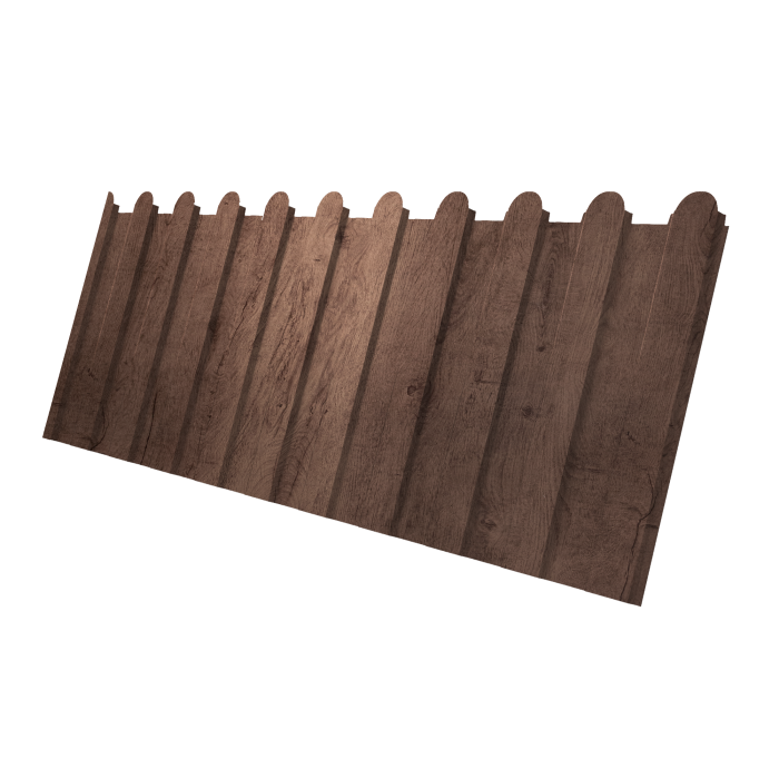 Профнастил С8A v01 фигурный 0,45 Print Premium Almond Wood Fresh