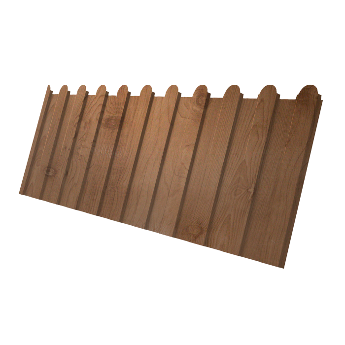 Профнастил С8A v01 фигурный 0,45 Print Premium с пленкой Pine Wood Fresh