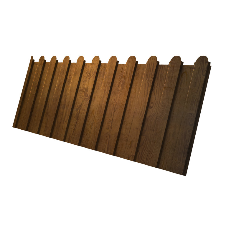 Профнастил С8A v01 фигурный 0,45 Print-Double Elite Golden Wood