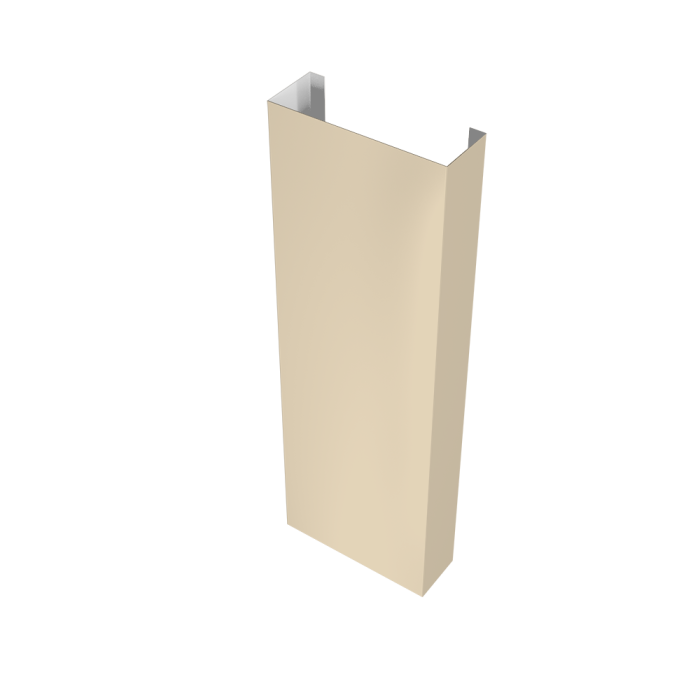 Полустолб для С20 0,45 PE с пленкой RAL 1015 светлая слоновая кость (L1,8)