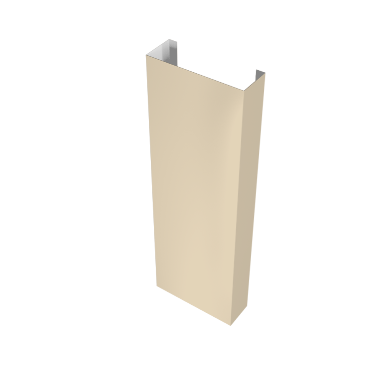 Полустолб для С20 0,45 PE с пленкой RAL 1015 светлая слоновая кость (L3,0)