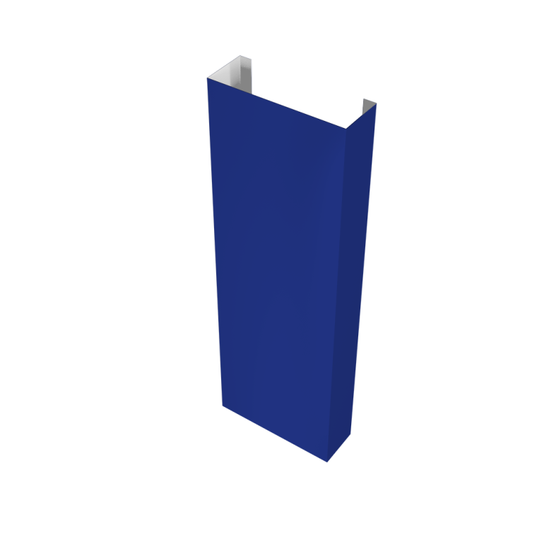 Полустолб для С20 0,45 PE с пленкой RAL 5002 ультрамариново-синий (L3,0)