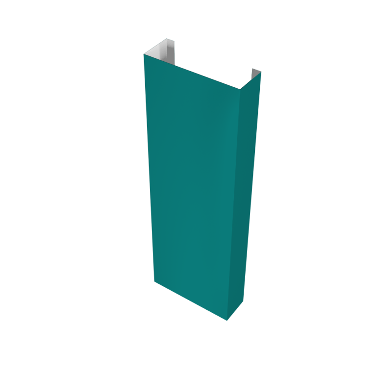 Полустолб для С20 0,45 PE с пленкой RAL 5021 водная синь (L2,5)