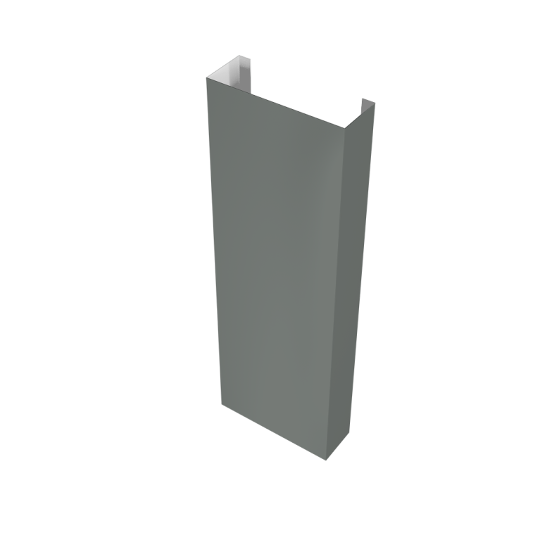 Полустолб для С20 0,45 PE с пленкой RAL 7005 мышино-серый (L1,5)