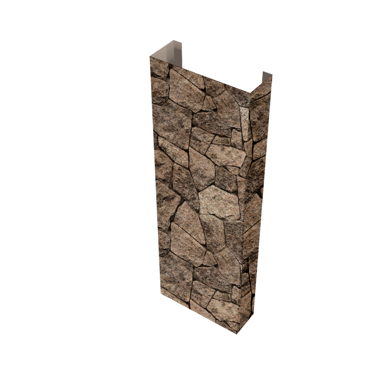 Полустолб для С20 0,45 Print Elite с пленкой King Stone TwinColor (L1,8)