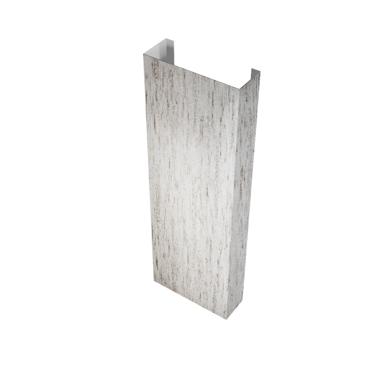 Полустолб для С20 0,45 Print Elite с пленкой Snow Wood TwinColor (L1,5)