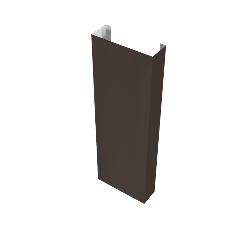 Полустолб для С20 0,5 Drap TX с пленкой RR 32 темно-коричневый (L2,5)