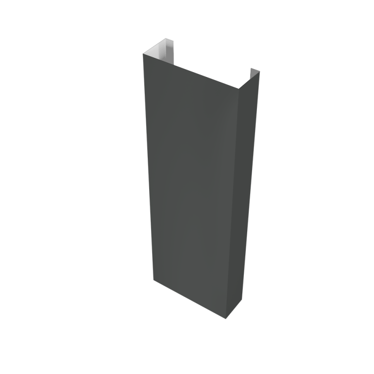 Полустолб для С20 0,5 GreenCoat Pural BT, matt с пленкой RR2H3 (RAL 7016 антрацитово-серый) (L2,0)
