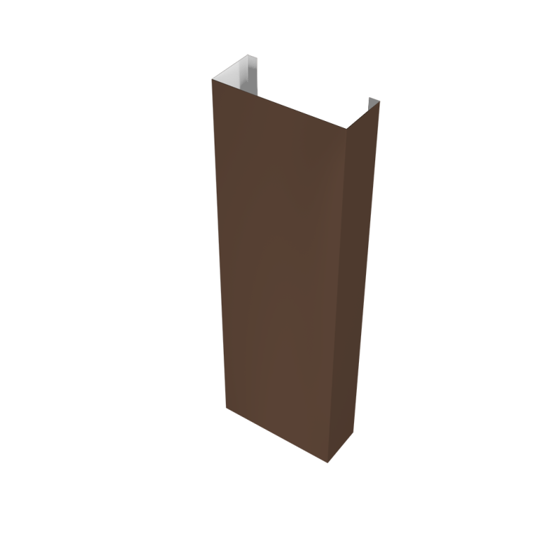 Полустолб для С21 0,45 Drap TR с пленкой RAL 8017 шоколад (L3,0)