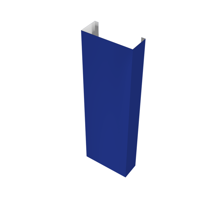 Полустолб для С21 0,45 PE с пленкой RAL 5002 ультрамариново-синий (L2,0)