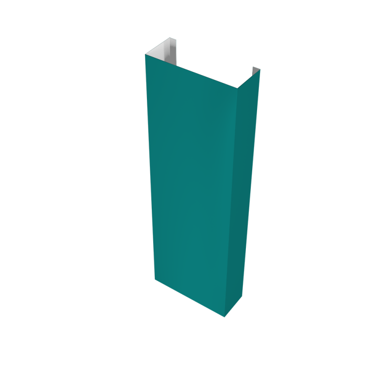 Полустолб для С21 0,45 PE с пленкой RAL 5021 водная синь (L1,8)