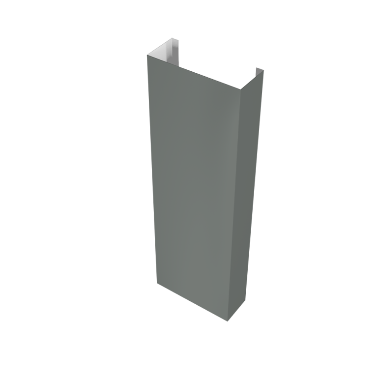Полустолб для С21 0,45 PE с пленкой RAL 7005 мышино-серый (L2,5)