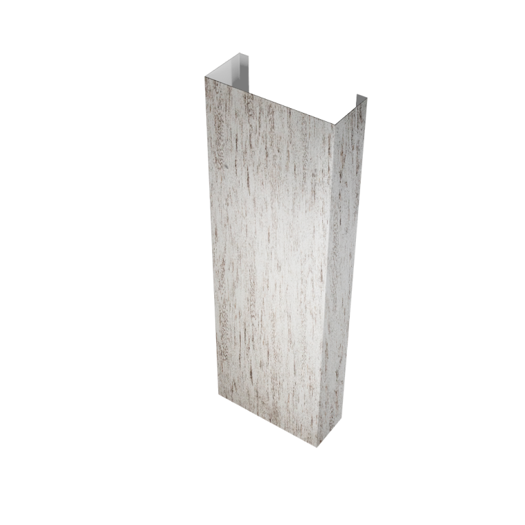 Полустолб для С21 0,45 Print Elite с пленкой Snow Wood TwinColor (L1,8)