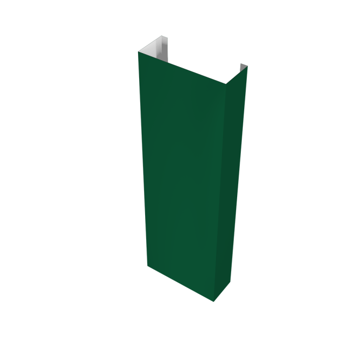 Полустолб для С21 0,5 PE с пленкой RAL 6005 зеленый мох (L1,8)