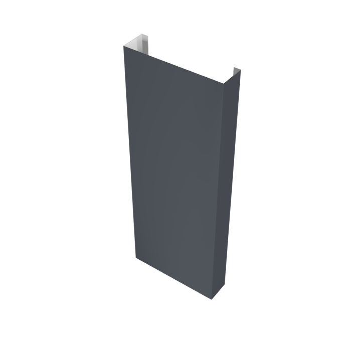 Полустолб для С8,С10 0,45 Drap с пленкой RAL 7024 мокрый асфальт (L2,0)