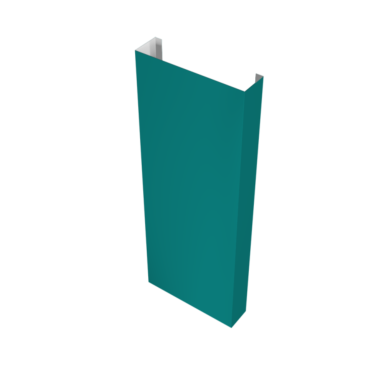 Полустолб для С8,С10 0,45 PE с пленкой RAL 5021 водная синь (L1,8)