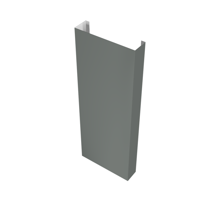 Полустолб для С8,С10 0,45 PE с пленкой RAL 7005 мышино-серый (L2,0)