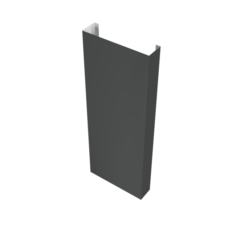 Полустолб для С8,С10 0,5 GreenCoat Pural BT, matt с пленкой RR2H3 (RAL 7016 антрацитово-серый) (L1,5)