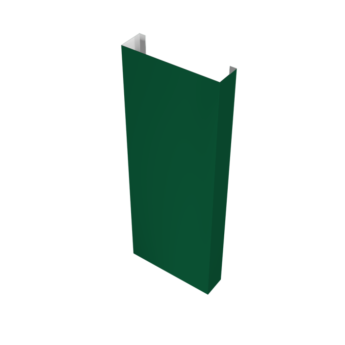 Полустолб для С8,С10 0,5 PE с пленкой RAL 6005 зеленый мох (L2,5)