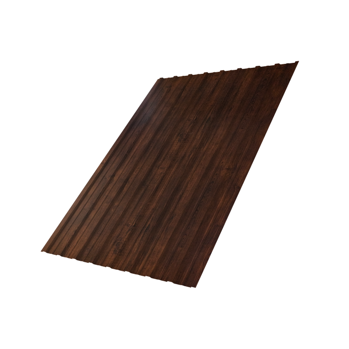 Профнастил С10A 0,45 Print-Double Premium Cherry Wood Dark F