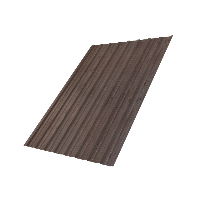 Профнастил С10A 0,45 Print Elite White Wood TwinColor