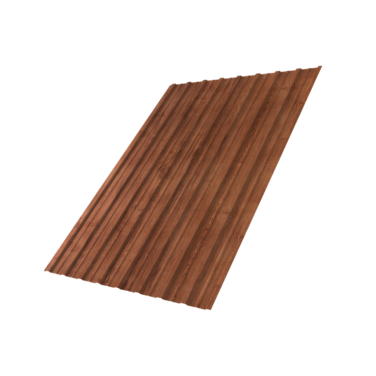 Профнастил С10A 0,45 Print Premium Rowan Wood Intense FTC