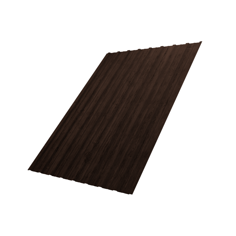 Профнастил С10A 0,45 Print Premium с пленкой Antique Wood TwinColor
